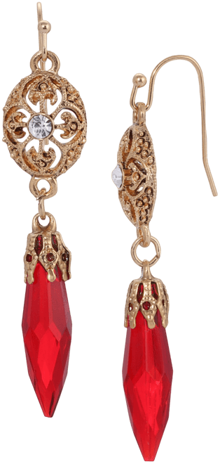 Crystal Acrylic Icicle Drop Earrings