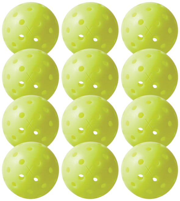 Franklin X-40 Performance Outdoor Pickleball Balls- 12 Pack