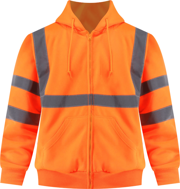 Men's HiVis Hooded Sweatshirt