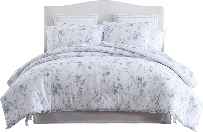 Belinda Cotton Reversible 3 Piece Comforter Set, King