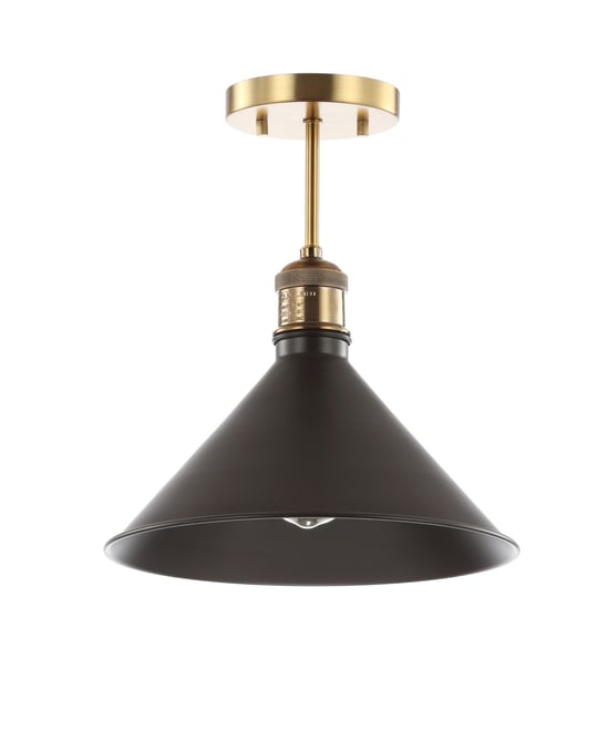 Nick 11" Metal Led Semi-Flush Mount