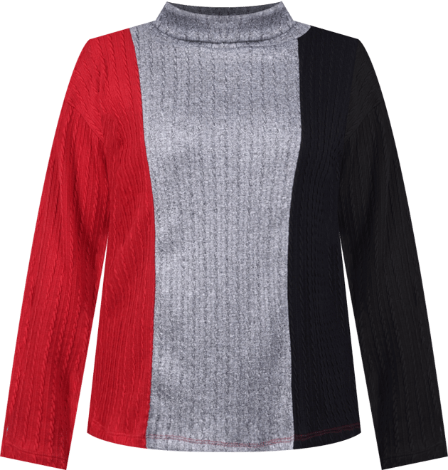 Women's Long Sleeve Colorblocked Top