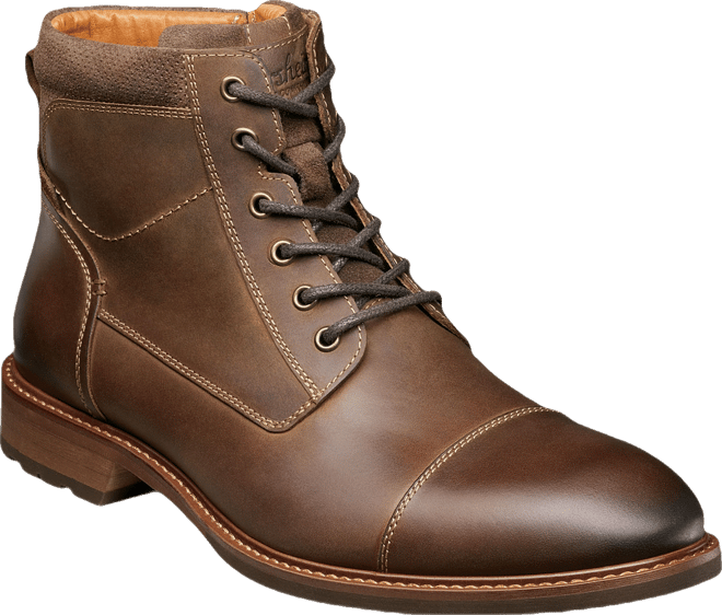 Men's Chalet Cap Toe Lace Up Boots