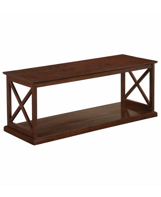 47" Medium-Density Fiberboard Coventry Coffee Table with Shelf