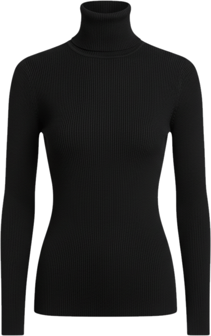 Petite Ribbed Turtleneck Sweater