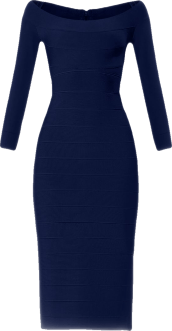 knee length dresses for ladies ICON MINI SHEATH DRESS – HERVÉ LÉGER main image 0