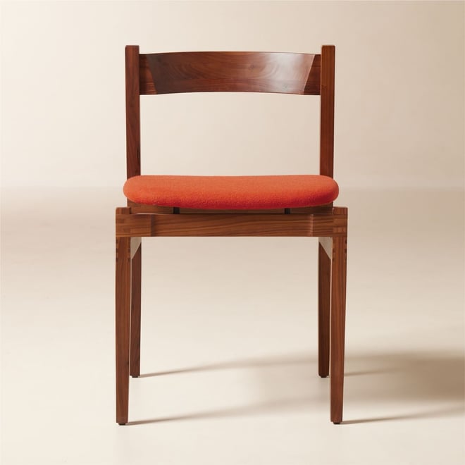 Teak dining deals chairs upholstered