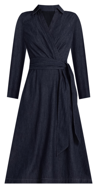 人気 ! Ralph Lauren Women's Surplice Georgette Midi Dress Lauren Ralph Lauren Surplice Long Sleeve Georgette Midi