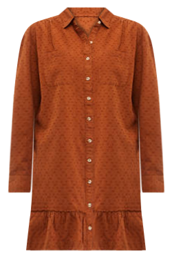 Women's Ruffle Hem Shirtdress