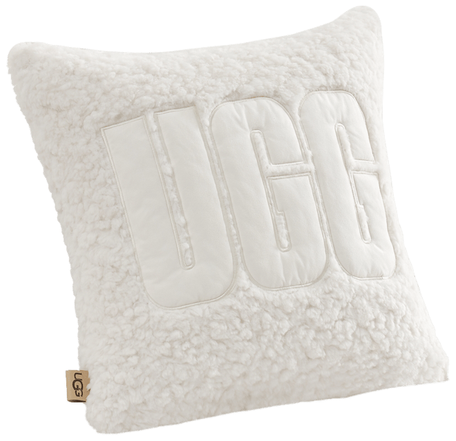 Ugg Valor Textured Faux Fur Decorative Pillow, 20 x 20 - Lotus Blossom