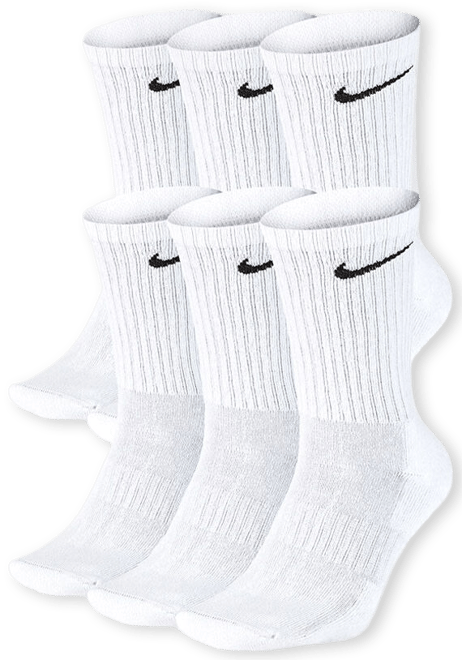 Nike 6PK Everyday Cushioned Training Crew Socks