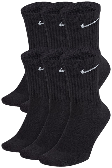 Nike 6Pk Everyday Cushioned Training Crew Socks