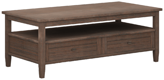 Warm Shaker Solid Wood Coffee Table