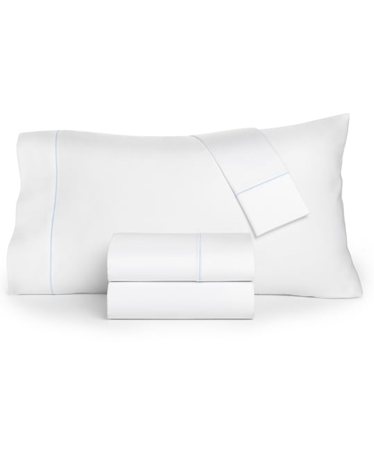 Solid 550 Thread Count 100% Cotton 4-Pc. Sheet Set, King, Exclusively at Macy's