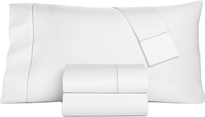 Solid 550 Thread Count 100% Cotton 4-Pc. Sheet Set, Queen, Exclusively at Macy's