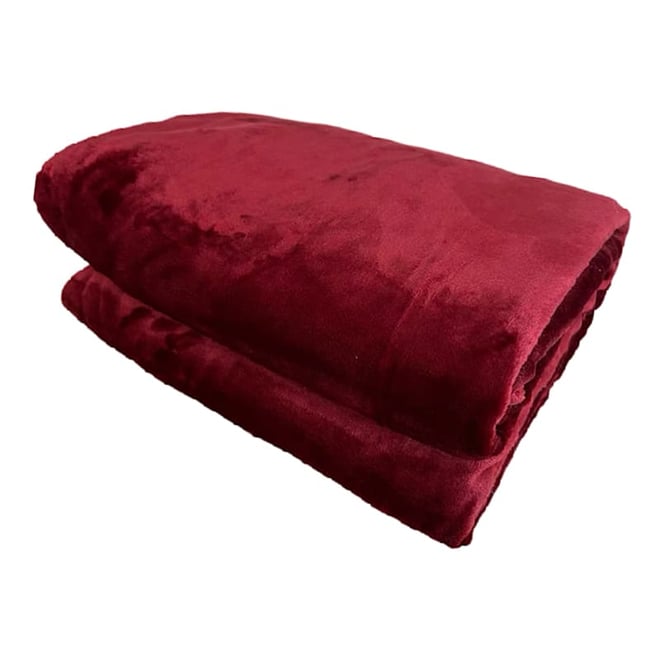 Red Plush Bed Blanket King