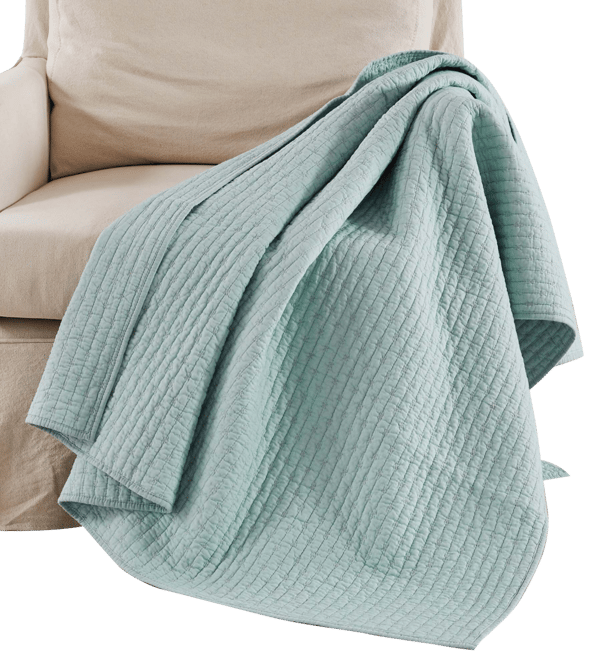 Cross Stitch Reversible Quilted Throw, 50" x 60"