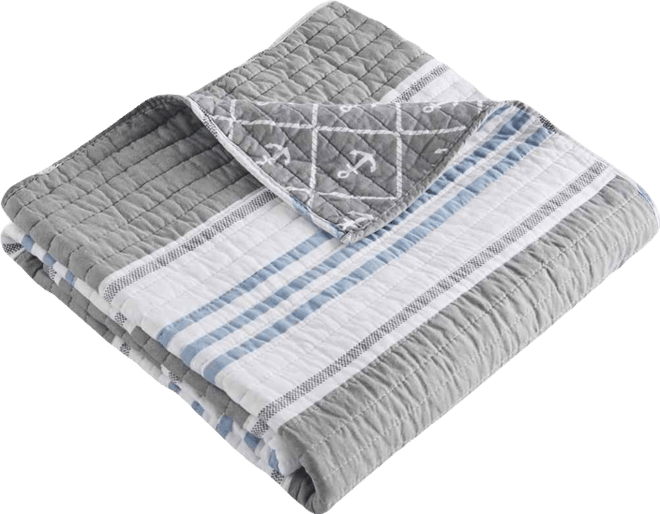 Provincetown Reversible Quilted Throw, 50" x 60"