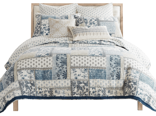 Aliza Folk Art Reversible 3-Pc. Quilt Set, Full/Queen