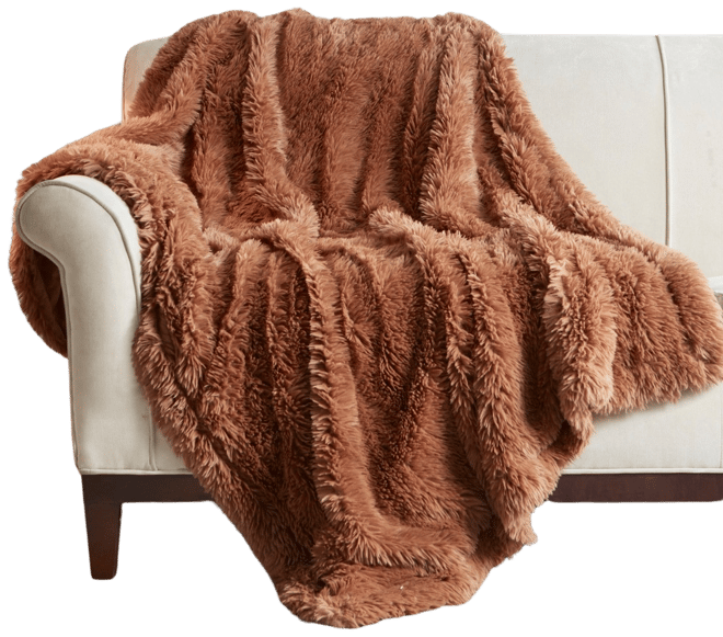 Cheer Collection Luxuriously Soft Faux Fur Throw Pillow With Inserts, Set  Of 2 - Marble Brown (18” X 18”) : Target