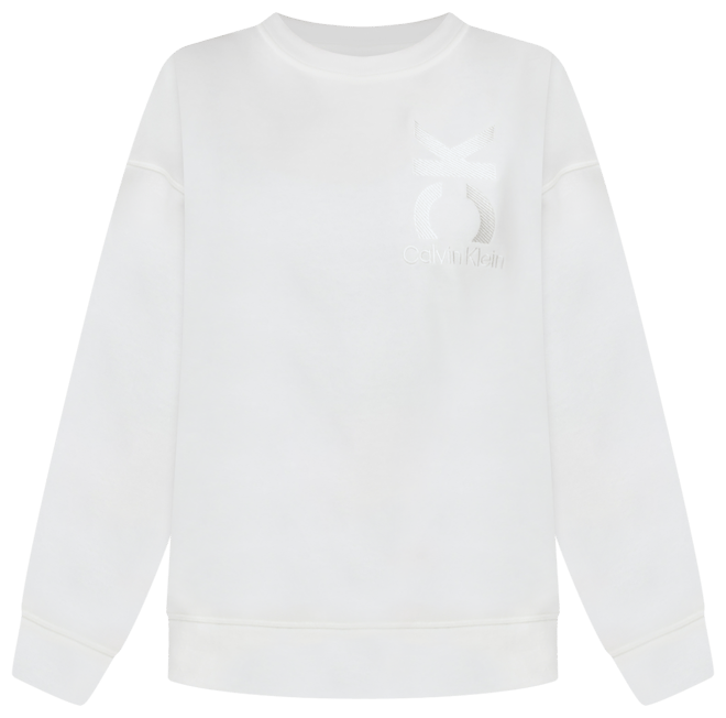 Calvin klein women's crew best sale neck sweatshirts