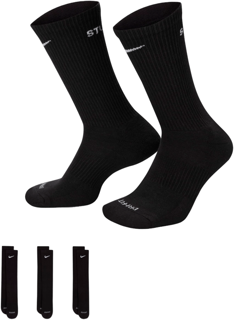 Nike Everyday Plus x Stüssy Cushioned Crew Socks (3 Pairs)