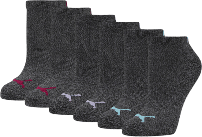 PUMA Women's Half-Terry Low Cut Socks (3 Pairs)