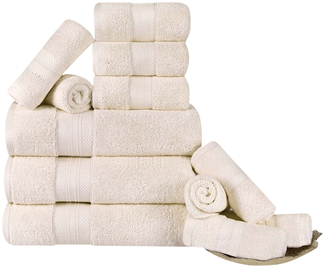 Superior 12-Piece Cotton Towel Set 