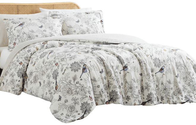 Bayberry Microfiber 3 Piece Duvet Cover Set, Queen