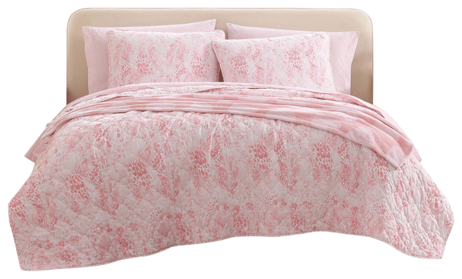 Butterfly Ombre 2 Piece Quilt Set, Twin