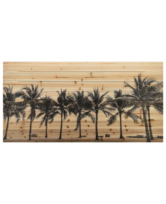 'Solitary Beach' Arte De Legno Digital Print on Solid Wood Wall Art