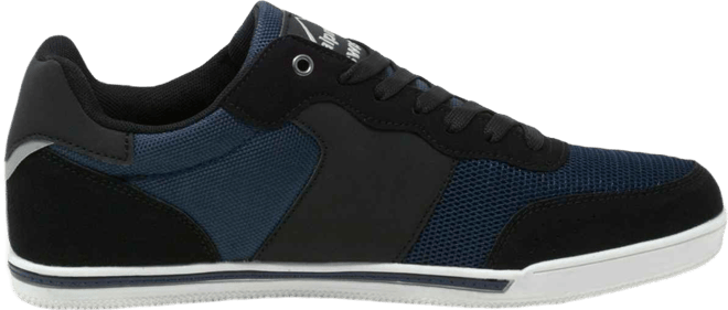 Men's Liam Fashion Sneakers Suede Trim Low Top Lace Up Tennis Shoes