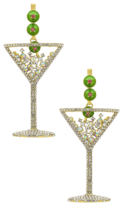 Pimento Memento Martini Earrings