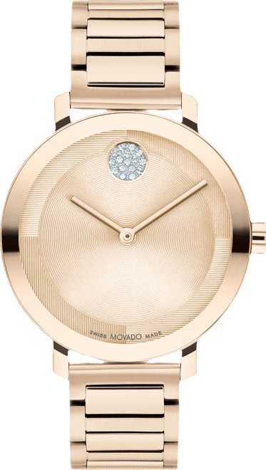 Women's Bold Evolution 2.0 Swiss Quartz Ionic Plated Carnation Gold-Tone Steel Watch 34mm