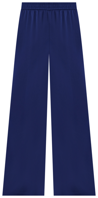 Alana Satin Wide Leg Tailored Trouser - Slate Blue – WYSE London