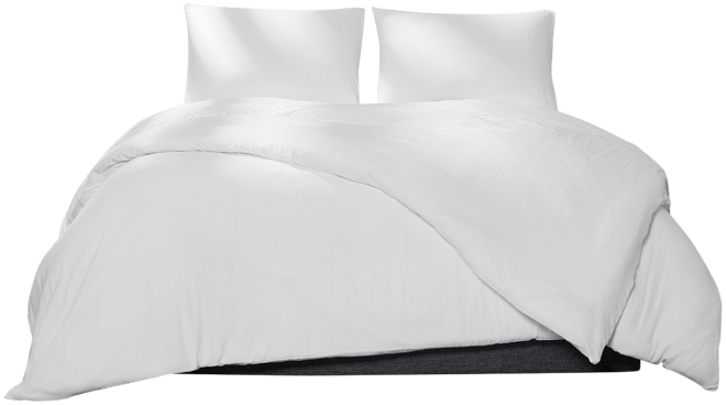 Solid Microfiber 3-Pc. Duvet Cover Set, Full/Queen