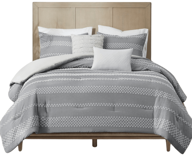 Drew Clipped Jacquard 5-Pc. Comforter Set, King/California King