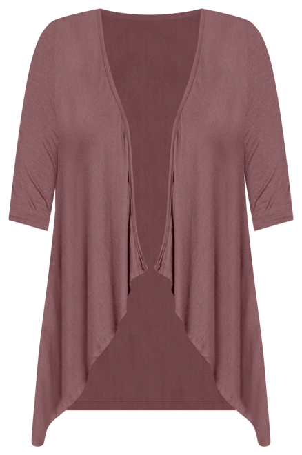 Women's Open Front Elbow Length Sleeve Cardigan Sweater