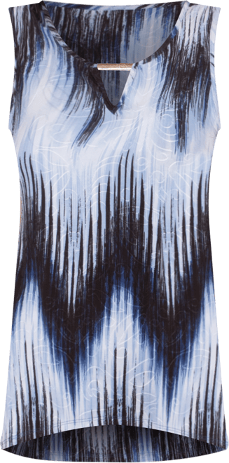 Petite Sleeveless Pointed Hem Top