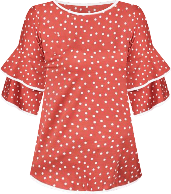 Petite Elbow Sleeve Double Sleeve Top