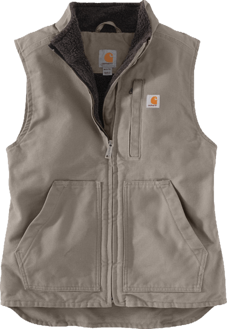 Carhartt Women's Relaxed Fit Washed Duck Lined Mock Neck Vest