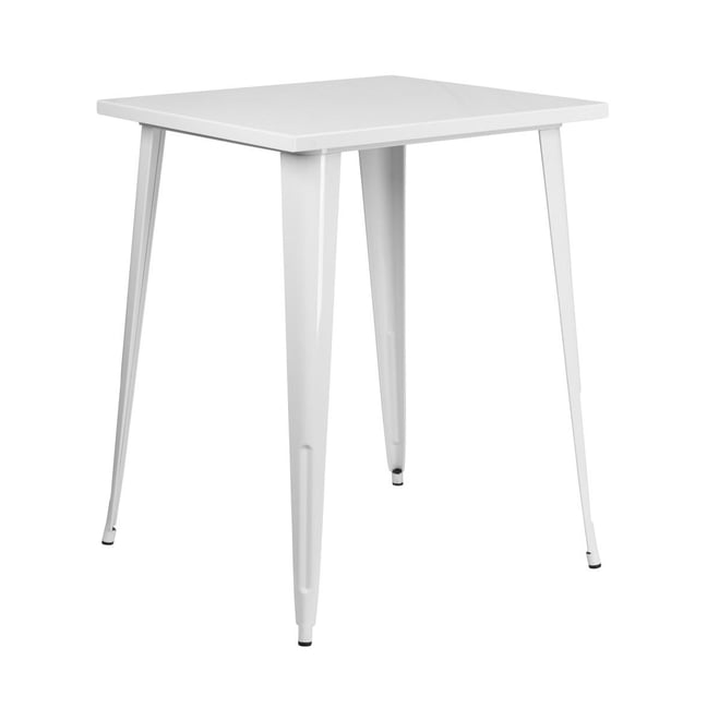 Rothko Patio Dining Table With Metal Frame And Square Top