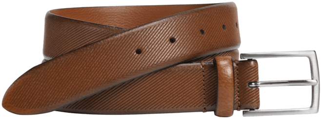 Men's Diagonal Embossed Belt