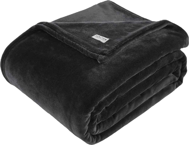 Solid Ultra Soft Plush Fleece Blanket, Full/Queen