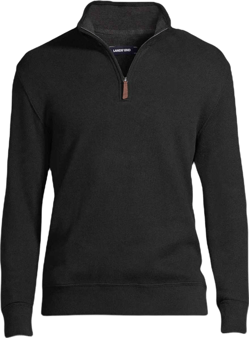 Big & Tall Bedford Rib Quarter Zip Sweater