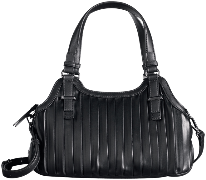 Simply Vera Wang Women Houndstooth Charcoal Faux Leather Shaping