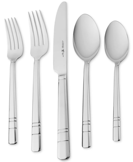 J.a.  International Madison Square 65-Pc. 18/10 Stainless Steel Flatware Set, Service for 12
