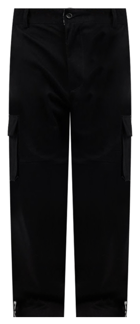 Shop Sixth June Cargo Pants with Reversible Belt 33957-BLAC