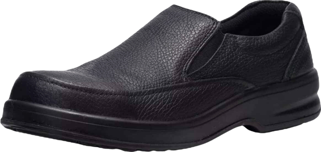 Men's Arbete Work Shoes Slip Resistant Real Leather Slip-On Loafers