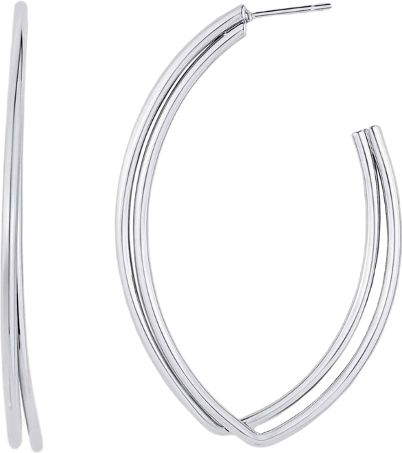 Marquise Hoop Earring